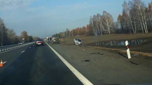 ДТП возле Бийска. 18 октября 2017 года.