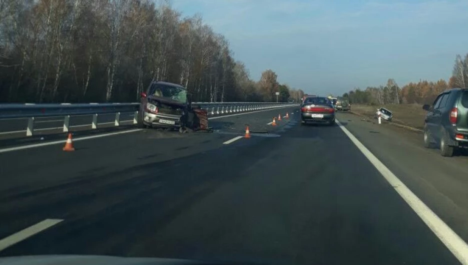 ДТП возле Бийска. 18 октября 2017 года.