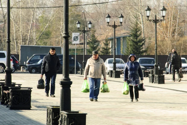 Пешеходная улица Барнаула.