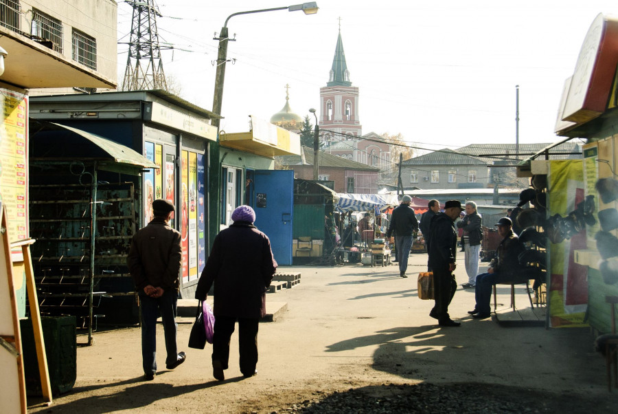 Пешеходная улица Барнаула.