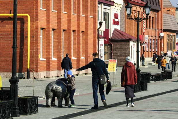 Пешеходная улица Барнаула.