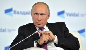 Владимир Путин на заседании международного дискуссионного клуба "Валдай".