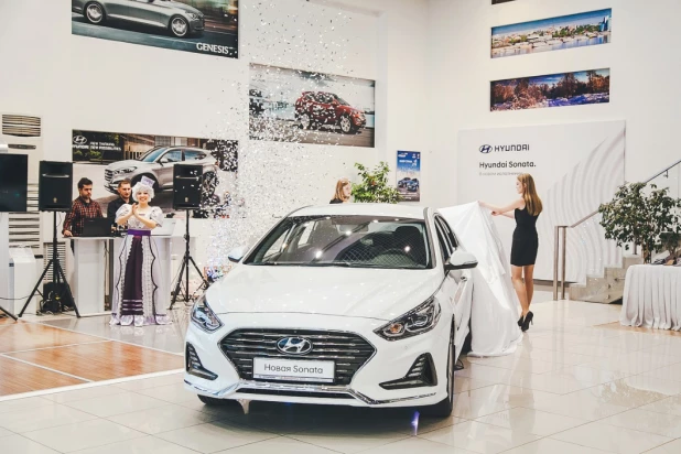 Общероссийская презентация новой Hyundai Sonata.