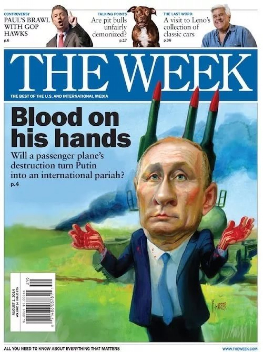 Обложки западных журналов с Путиным
