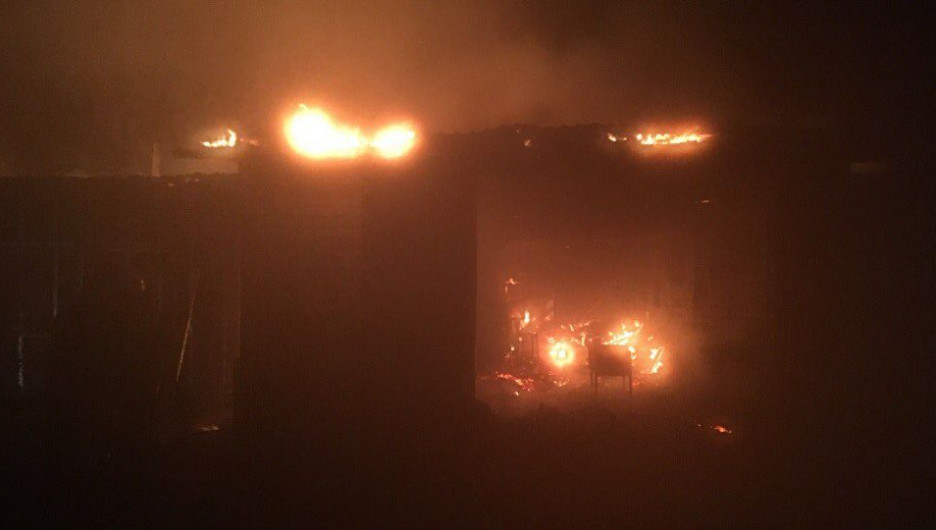 Пожар в Березовке. 1 ноября 2017 года.