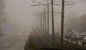 Туман в Барнауле 3 ноября.