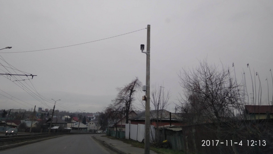 Место установки камеры на ул. Северо-Западной в Барнауле. 