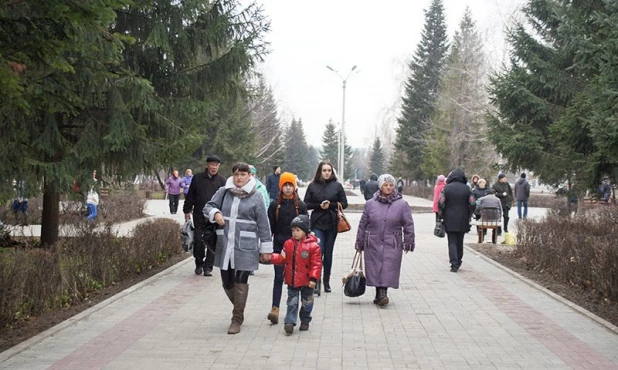 Открытие Петровского бульвара в Бийске. 