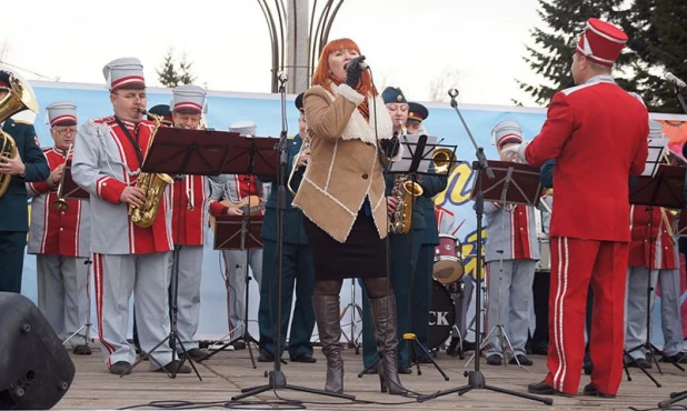 Открытие Петровского бульвара в Бийске. 