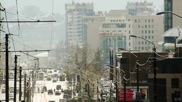 Барнаул. Панорама. Красноармейский проспект. 