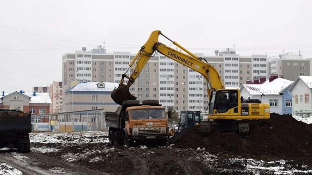 В Барнауле начали строить школу в районе новостроек.