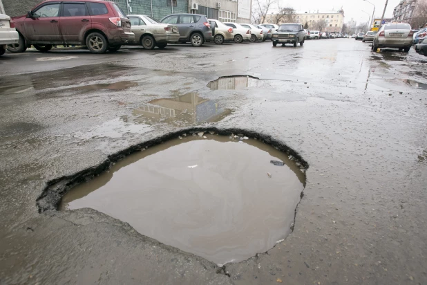 Так выглядела яма на следующий день