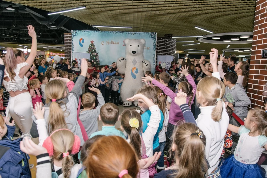 Дед Мороз из Великого Устюга приезхал в ТРЦ "Galaxy".