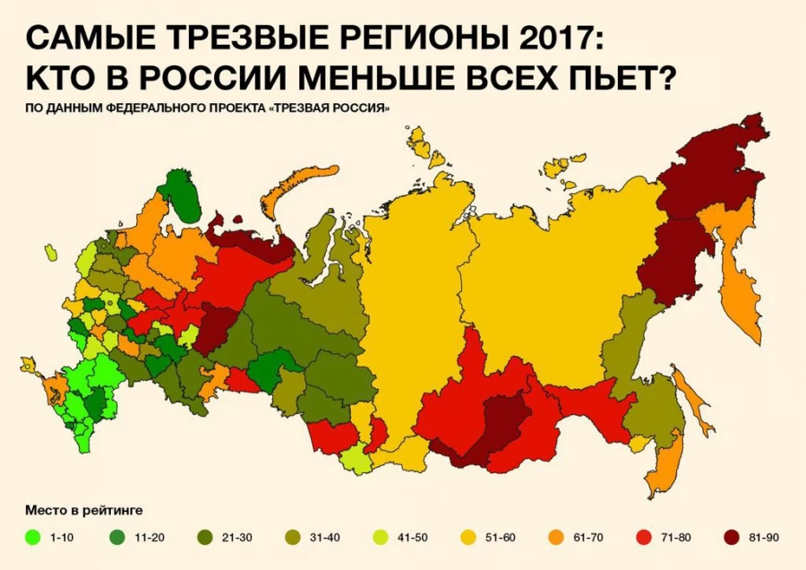 Рейтинг трезвости.