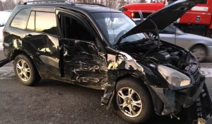 ДТП в промзоне Бийска.