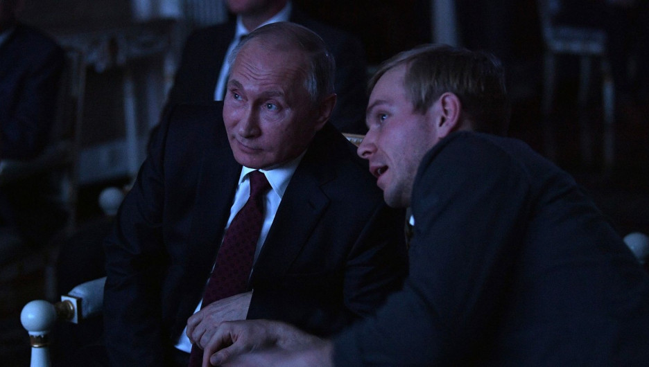 Владими Путин на показе фильма "Легенда о Коловрате".