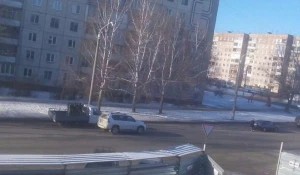 В Барнауле у "Газели" на ходу отлетело колесо.