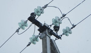 Энергетики "одели" провода к зиме.