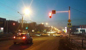 В Барнауле в тестовом режиме установили новую подсветку светофоров.