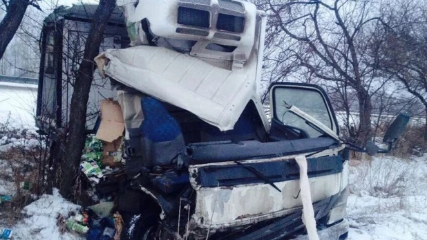 На алтайской трассе в жутком ДТП разорвало грузовик.