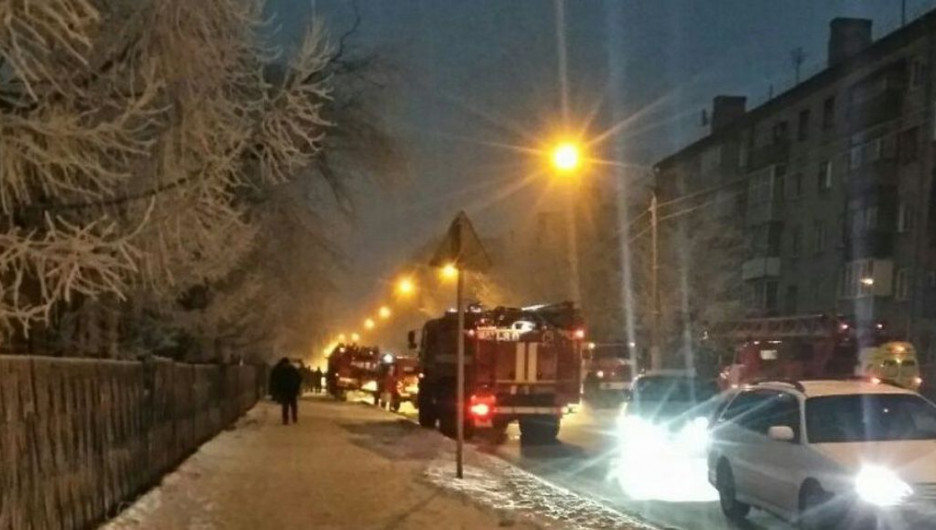 В Барнауле больнице №6 произошел пожар.