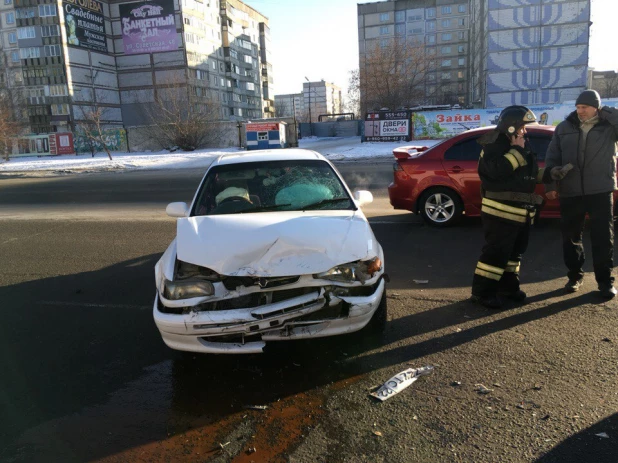 ДТП в Бийске у "Изумрудного". 9 декабря 2017 года.