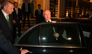 Переговоры Владимира Путина с Реджепом Тайипом Эрдоганом.