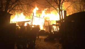 Пожар в частном доме.