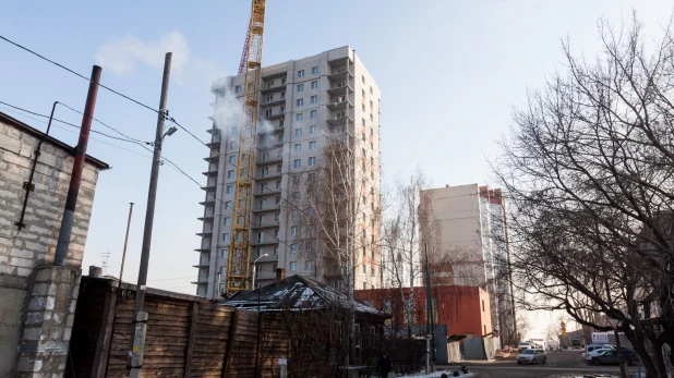 Новостройки в частном секторе в Барнауле.