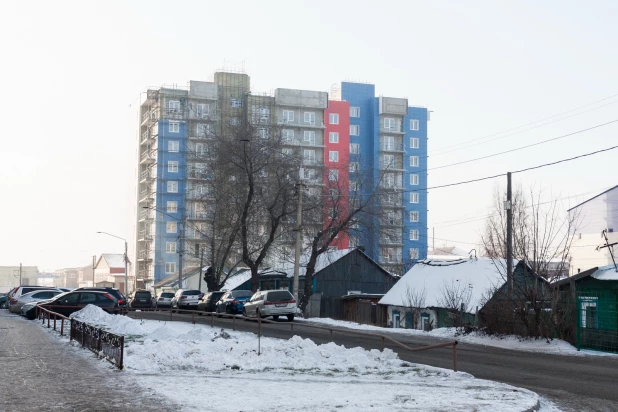 Новостройки в частном секторе в Барнауле.