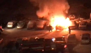 В Барнауле сгорел автомобиль Hyundai.