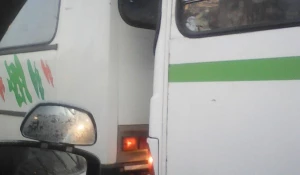 Столкновение автобусов.