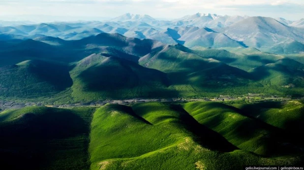 Фото с борта самолета.