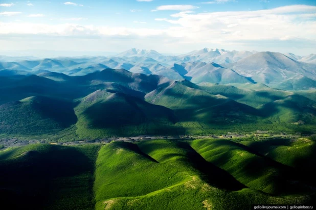 Фото с борта самолета.