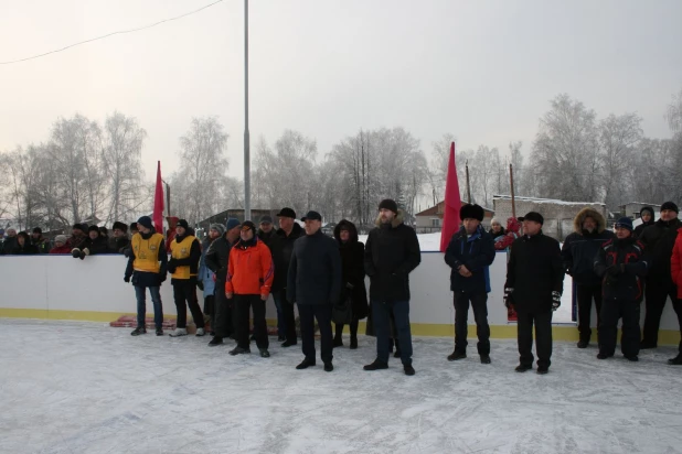 Открытие новой хоккейной площадки в Тальменке