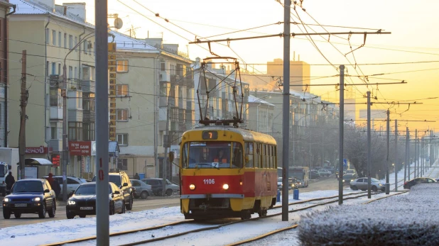 Барнаул зимой.