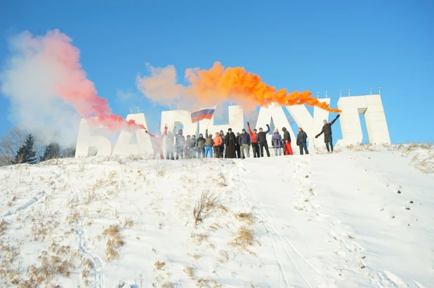 В Барнауле 1 января прошла трезвая пробежка.