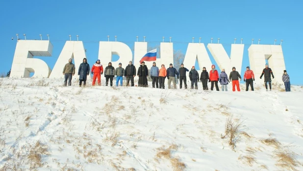 В Барнауле 1 января прошла трезвая пробежка.