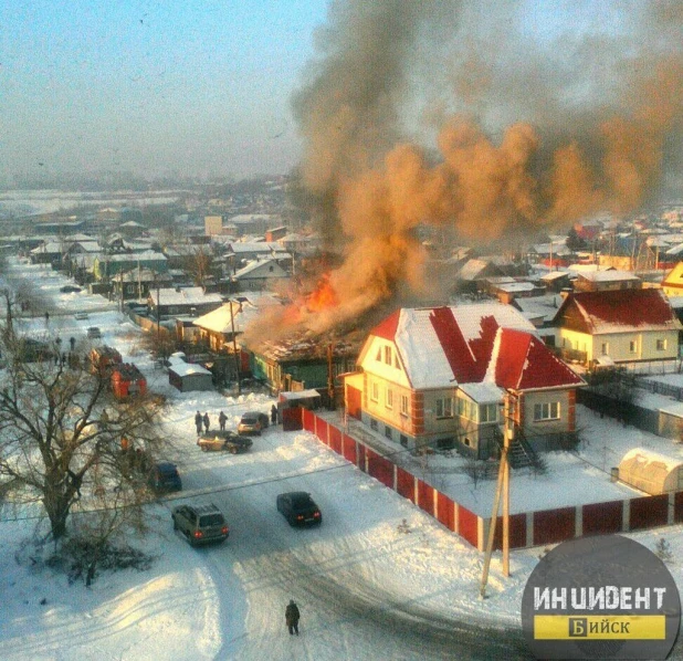 Пожар в Бийске.