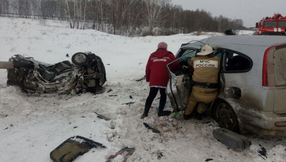 В жутком ДТП на трассе Новосибирск-Барнаул погибли 6 человек.