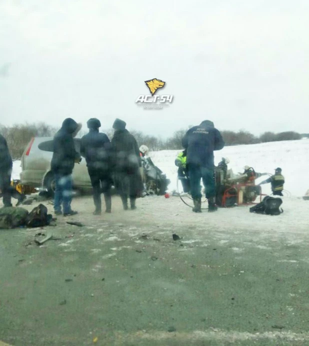 В жутком ДТП на трассе Новосибисрк-Барнаул погибли 6 человек.