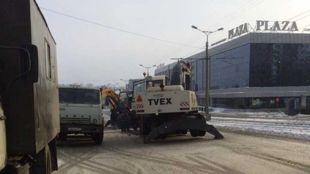 Коммунальная авария в Барнауле.