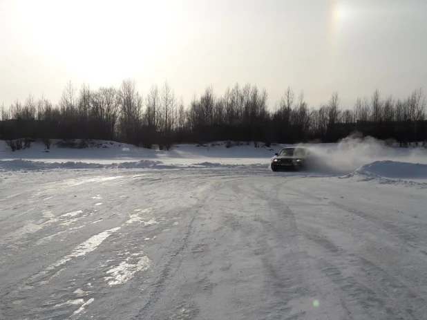 Гало в Барнауле. 14 января 2018 года.