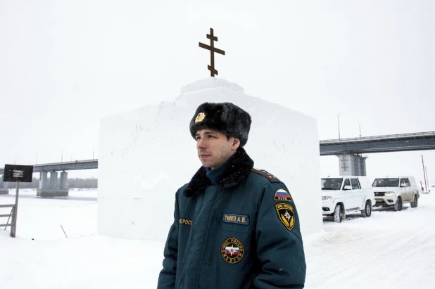 В Барнауле заканчивают подготовку Крещенского городка.