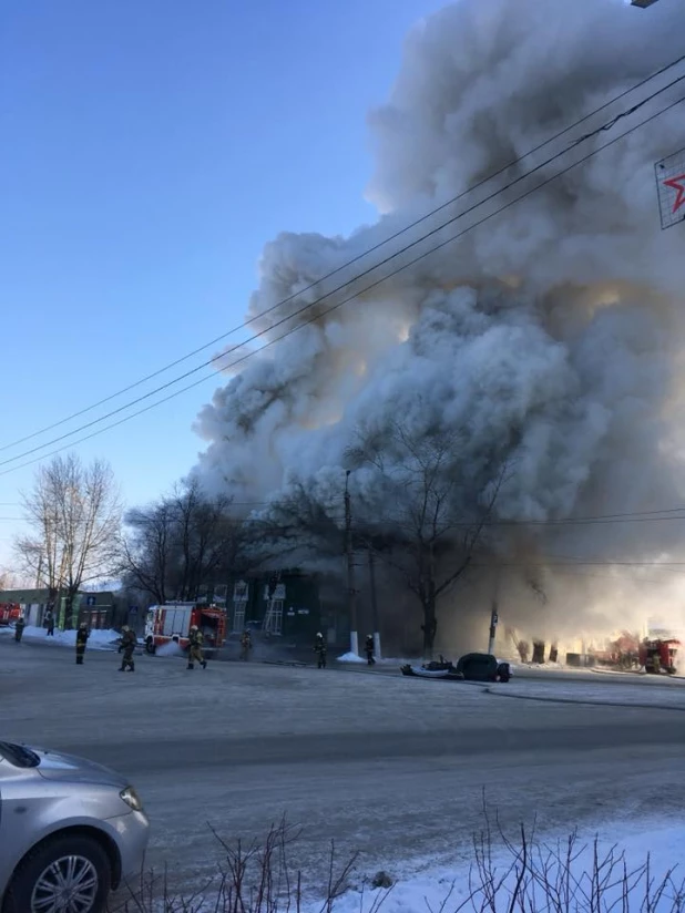 Пожар в Центральном районе