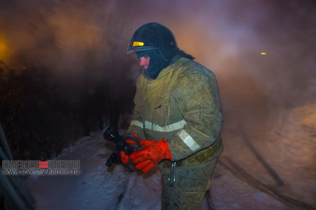 Пожар в Камне-на-Оби.