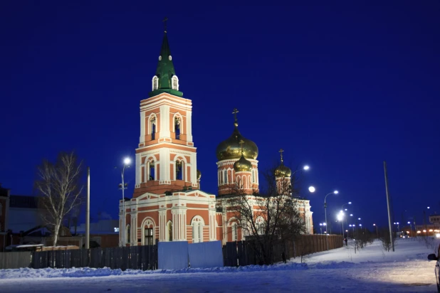 Кровавое суперлуние и затмение в Барнауле.