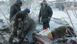 В селе Кусак из-за коммунальной аварии разморозилась теплотрасса.