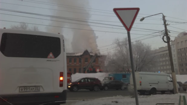 Пожар в "Доме афганцев".