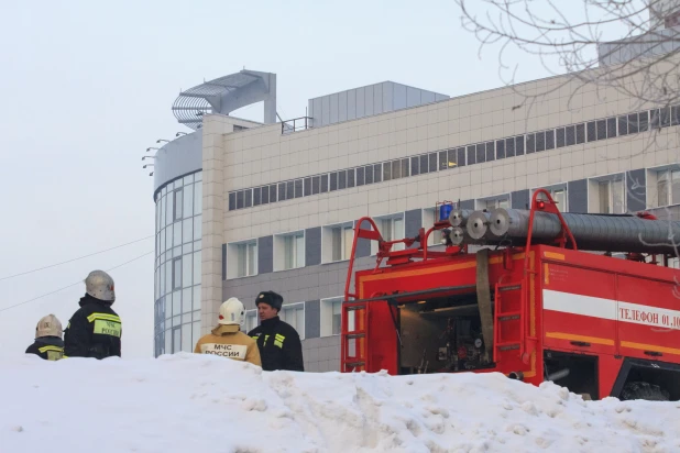 Пожар в "Доме афганца" в Барнауле.